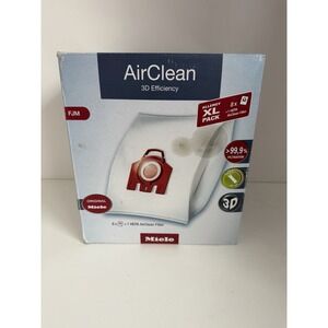 Miele AirClean 3D Efficiency Dust Bag, Type FJM, Allergy XL-Pack 8-Pack
